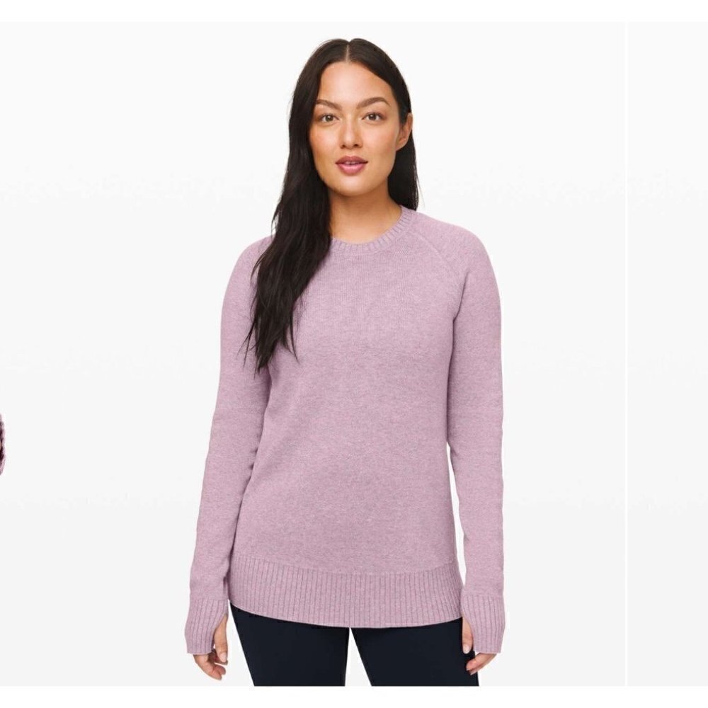 ❤️ Lululemon Still lotus reversible sweater, lavender, Size 2or 4 N24